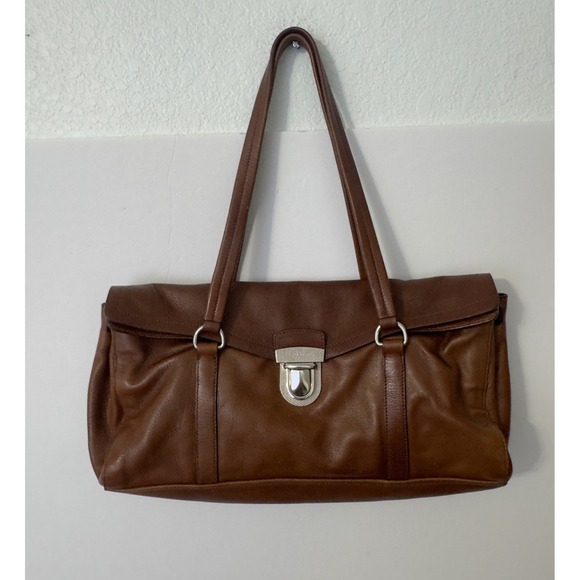 Prada Handbags - Prada Sacca Bufalo Easy Bag Womens Tabacco Brown Leather BR2613 Shoulder Strap